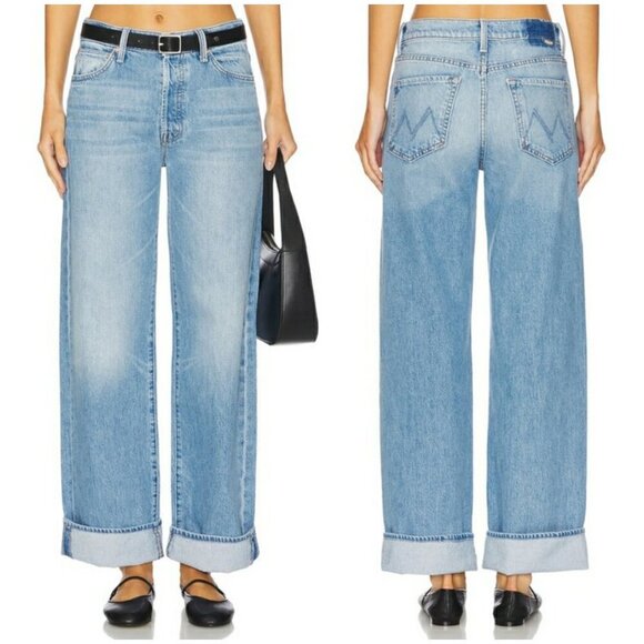 💕MOTHER SUPERIOR💕 The Dodger Button Hover Cuff Jeans ~ Funk N' Flair 28 NWOT - Picture 7 of 16